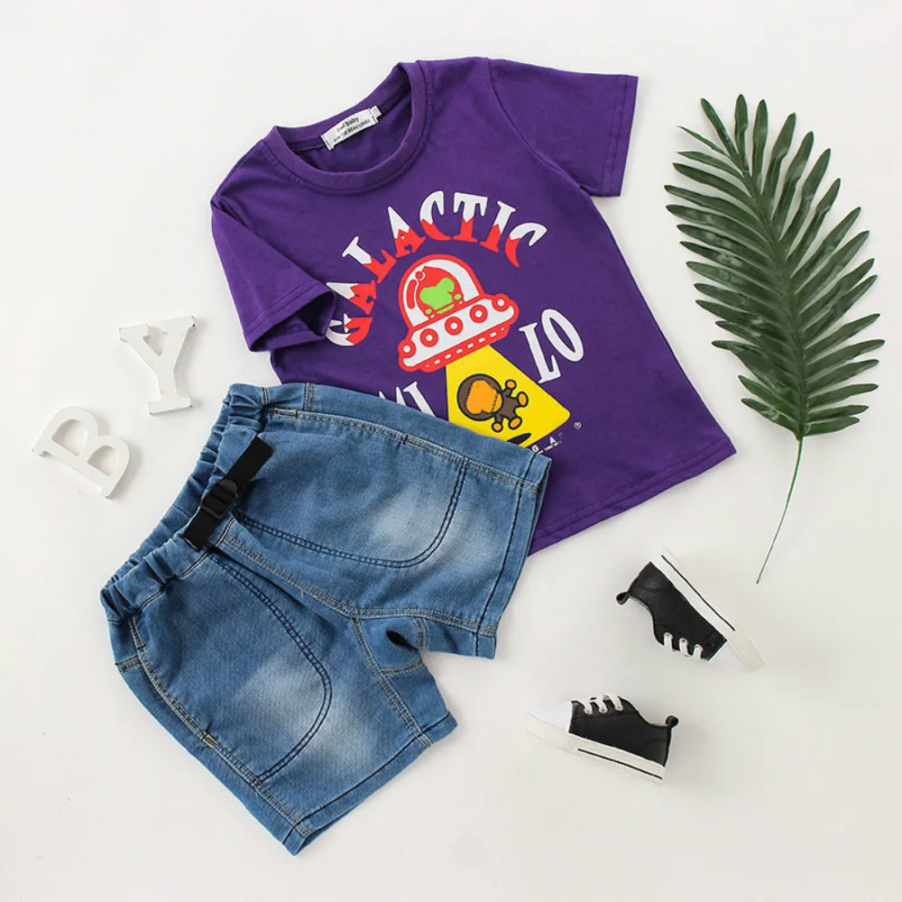 

Boys and girls jeans Jeans Elastic Waist Straight Trousers Baby Kids Fashion Denim Pant Casual Jeans Spring Autumn Hot Trends