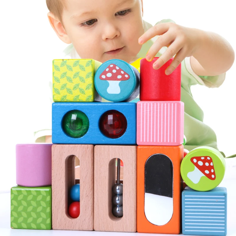 

MamimamiHome Baby Beech Wooden Early Education Toys Montessori Musical Toys For Children Intellectual Music Building Blocks