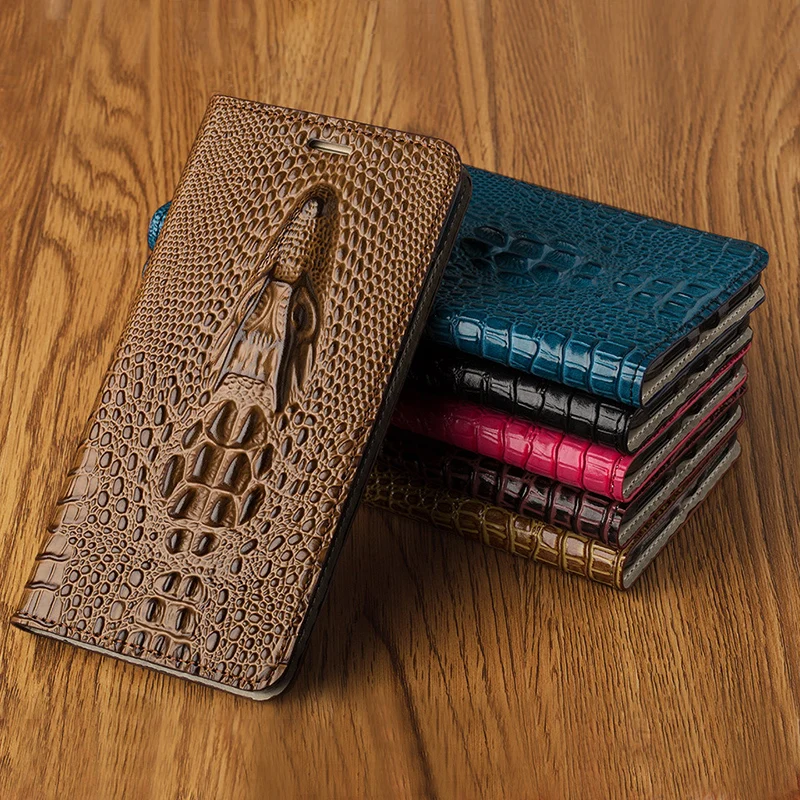 

Luxury Genuine Leather Flip Case For iPhone 8 X Dragon head model Card Slots Phone Cover For iPhone 6 6S 7 Plus cases