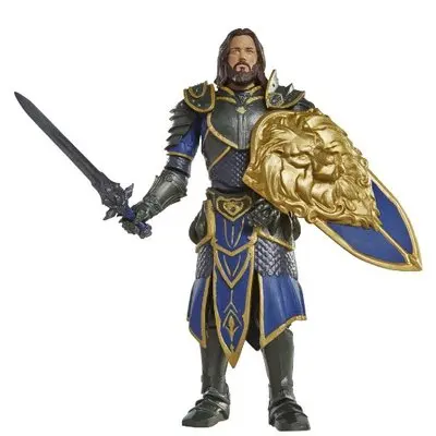 Jakks WORLD WOW 6 дюймов Blackhand Medivh Lothar фигурки игрушечная Статуэтка Аниме Фигурка Коллекционная модель - Цвет: Lothar