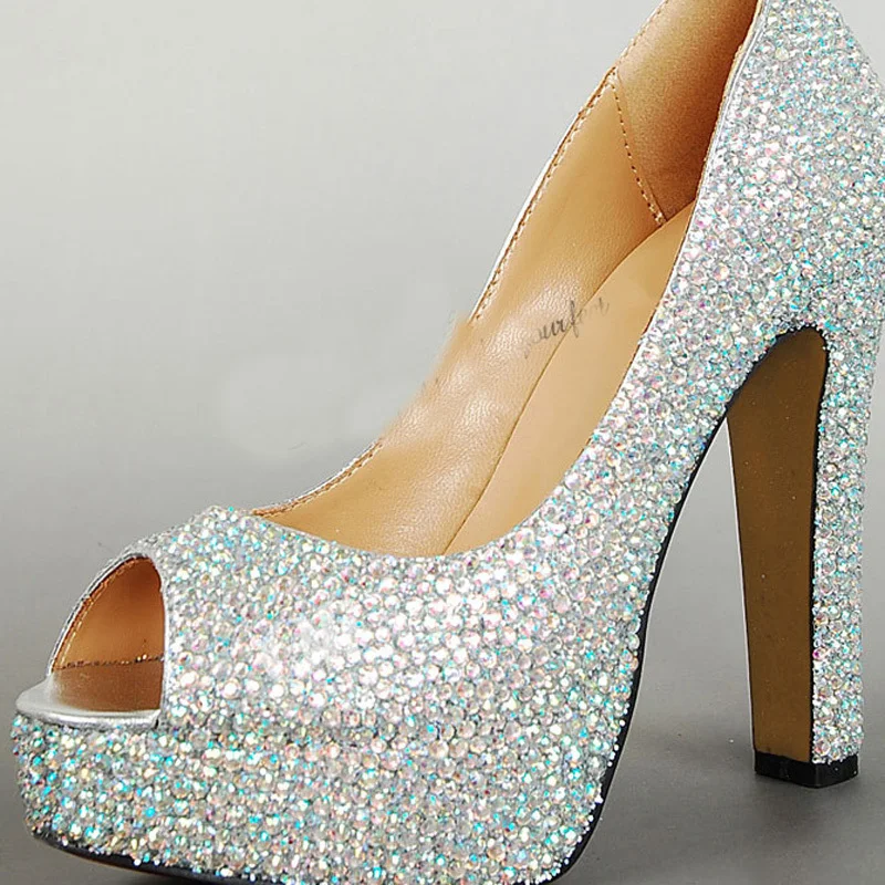 wedding chunky heel shoes