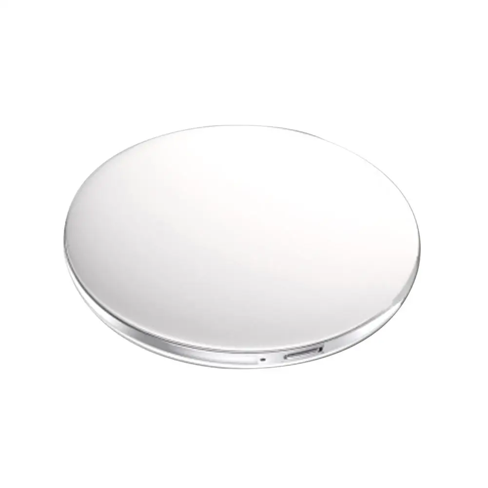 Светодиодный светильник мини компактное зеркальце для макияжа карманное косметическое зеркало для лица и губ портативный светильник ing Mirror 1X/5X Увеличительное складное - Цвет: White