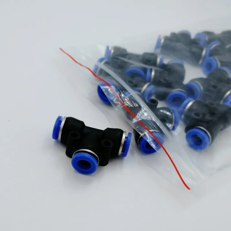 

100pcs PE-06 pneumatic fittings push type quick joint fittings