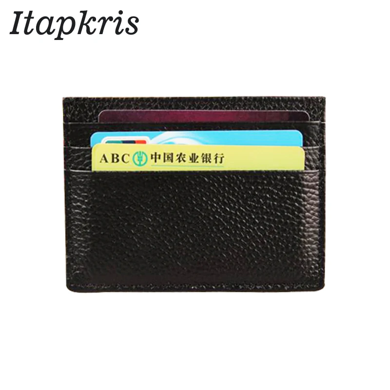 

Hot Sale Women Credit Card Holder PU Leather Business Card Wallet Solid Porte Carte Car Document Male Bag