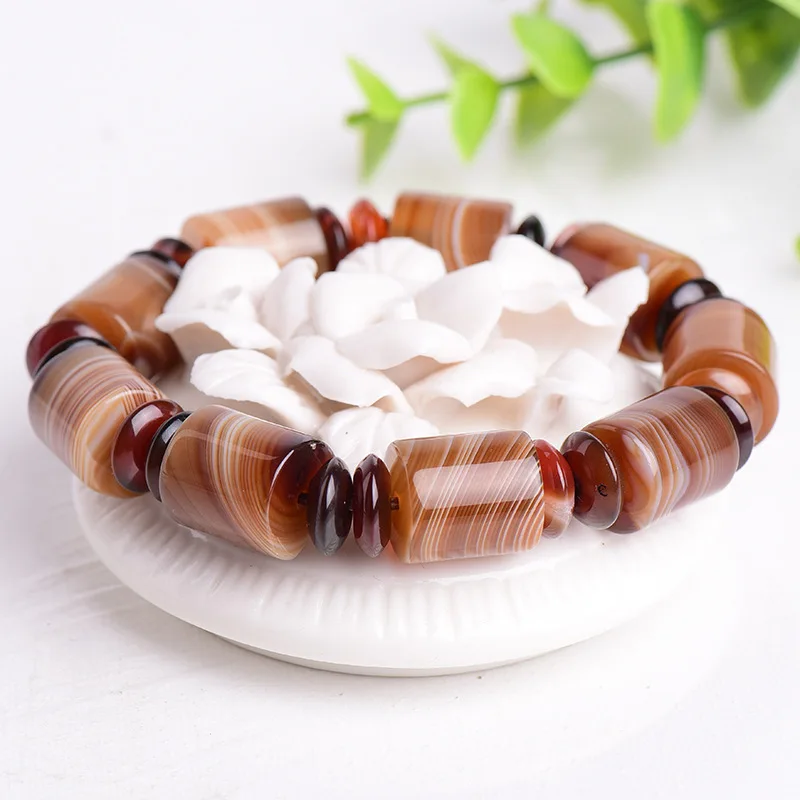 

JoursNeige Natural Sardonyx Crystal Bracelets Fine Caved Bracelet Men Multi Color Lucky Beads Bracelet Jewelry Accessories