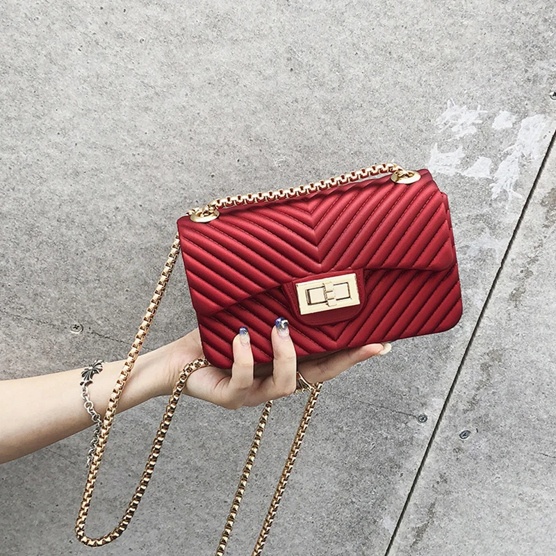 

2019 Designer Luxury Brand Candy PVC Leather Women Bags Handbags Ladies Shoulder Crossbody Shopping Bag Girls Totes Pink Small