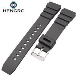 Black Rubber Sport Wristband for Men - Silicone Military Diving Watch Strap Accessory (Beige)