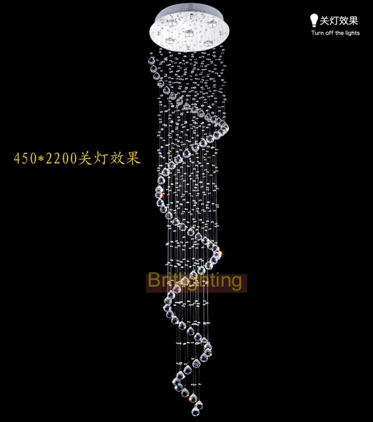 Люстра и подвески led хрустальная люстра Элегантный освещения лестницы Домашнее освещение подвесные хрустальные люстры Подвесной светильниклофт Потолочные светильники и люстры современные люстры Люстры классика