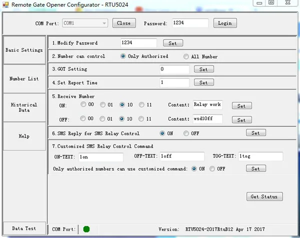 e Bateria para alerta de falha de Energia