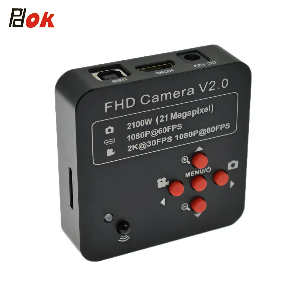 

PDOK 21MP Full HD 1080P 60FPS HDMI USB Lab Digital Industrial Video Microscope Camera For PCB IC CPU Soldering