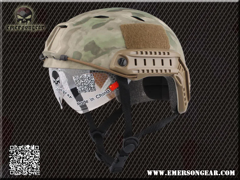 Emerson Fast шлем с защитным Goggle BJ ABS Тактический военный страйкбол шлем Multicam черный EM8818 - Цвет: ATFG