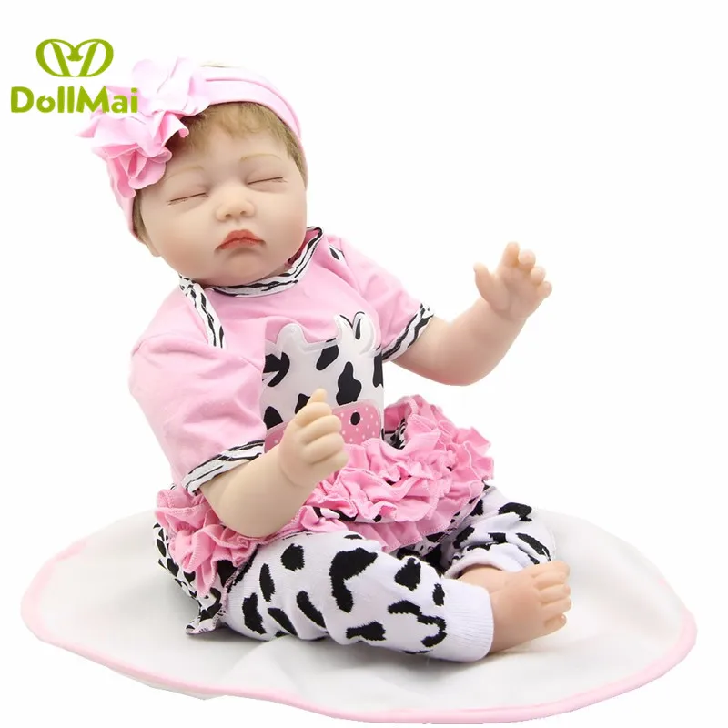 Bebes reborn силиконовая кукла 22 дюймов 55 см ручной работы reborn bonecas infantil meninas Детские Подарочные игрушки