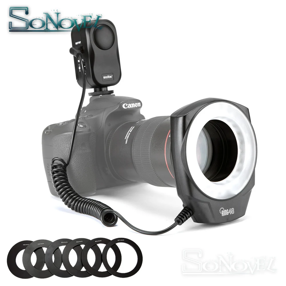 

Godox Macro Ring Flash LED Light for Canon Nikon Sony Pentax Panasonic Fujifilm Olympus Camera