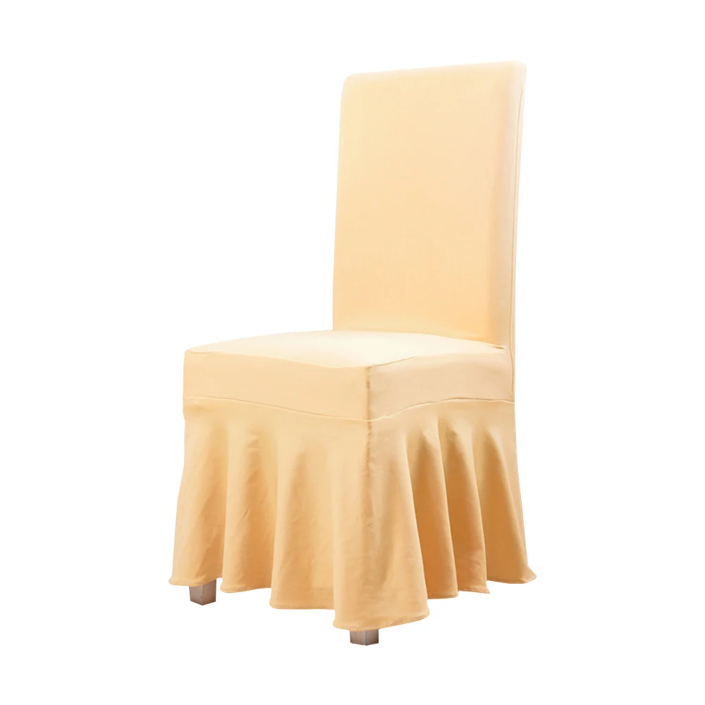 cream color Полиэфирное покрывало на складное кресло плоские Нескользящие Чехлы для свадебной вечеринки банкета свадеб банкета складной чехол на отельные стулья - Цвет: cream color