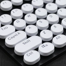 104 круглый стимпанк хрустальный светильник Трансмиссия механическая клавиатура Keycap вторичное литье шрифт Ремесло ABS ключ крышка