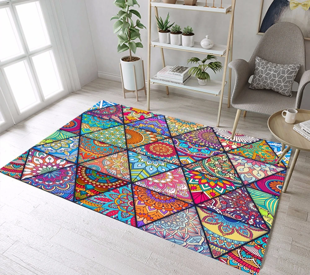 Indian Mandala Area Rugs And Carpets For Kids Baby Home Living Room Large Soft Cushion Bedroom Wc Kitchen Floor Door Bath Mats Carpet Aliexpress