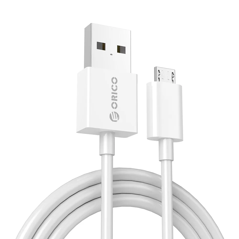 ORICO Micro USB кабель 2A Быстрая зарядка USB кабель для передачи данных для Samsung Xiaomi Tablet Android USB кабель для зарядки Micro usb кабели для зарядки - Цвет: White cable