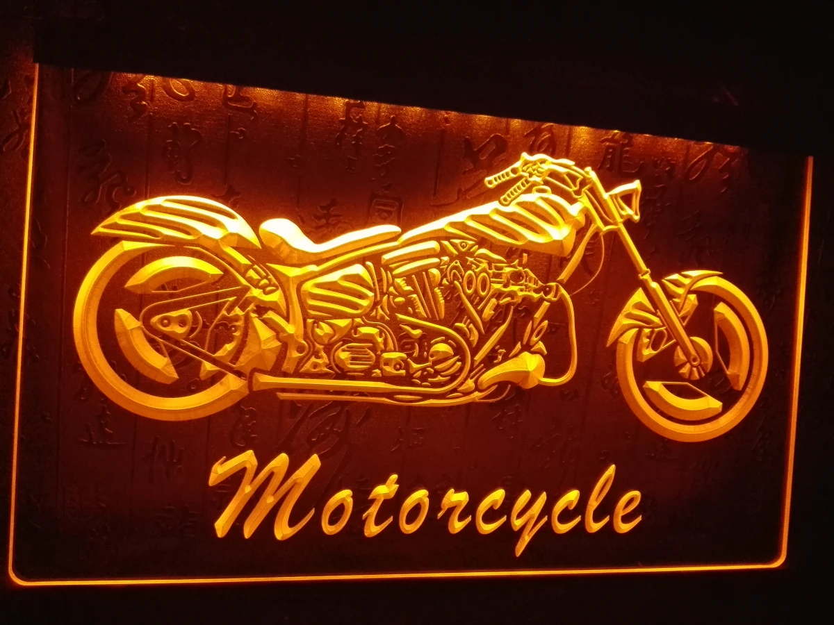 

LB642- Motorcycle Bike Sales Services LED Neon Light Sign home decor crafts