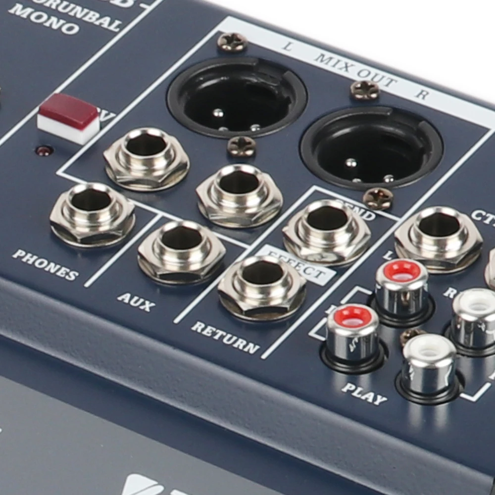Xtuga CT60S-USB 7 Каналы линия для микрофона Аудио смеситель микшерный пульт USB XLR Сделано в Китае Вход 3-полосный 48В Мощность с Мощность адаптер