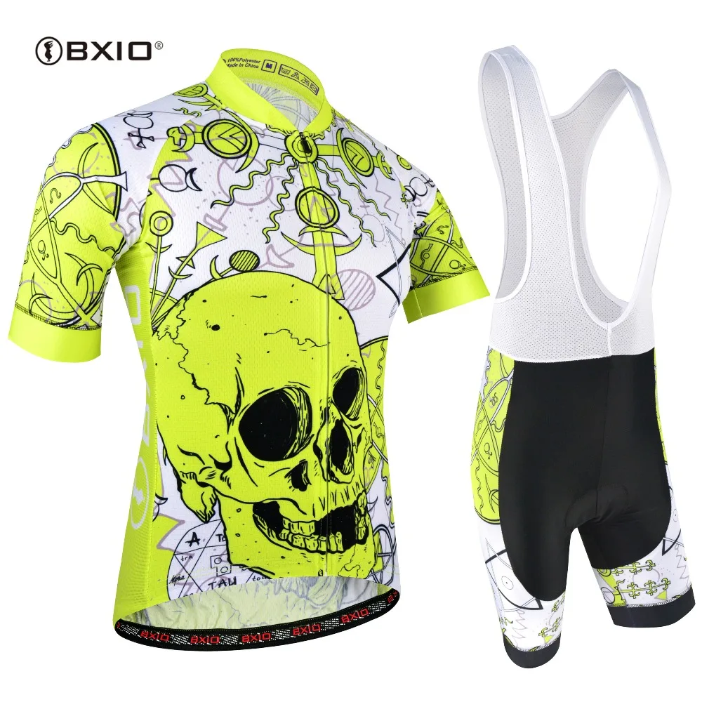 BXIO короткий рукав Maillot Ciclismo для мужчин велоспорта Джерси наборы лето дышащий Pro