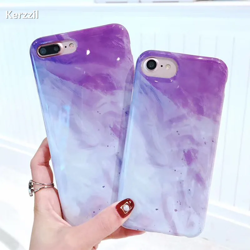 Kerzzil граффити струйная краска для iphone 7 8Plus яркие цвета мягкие чехлы из ТПУ iPhone 6 6S