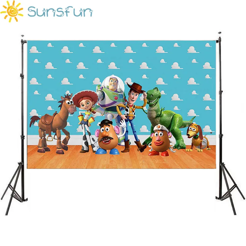 Sunsfun фотофоны История игрушек мультфильма конфеты Дети День Рождения вечерние фотостудия фон настроить фоны для фото