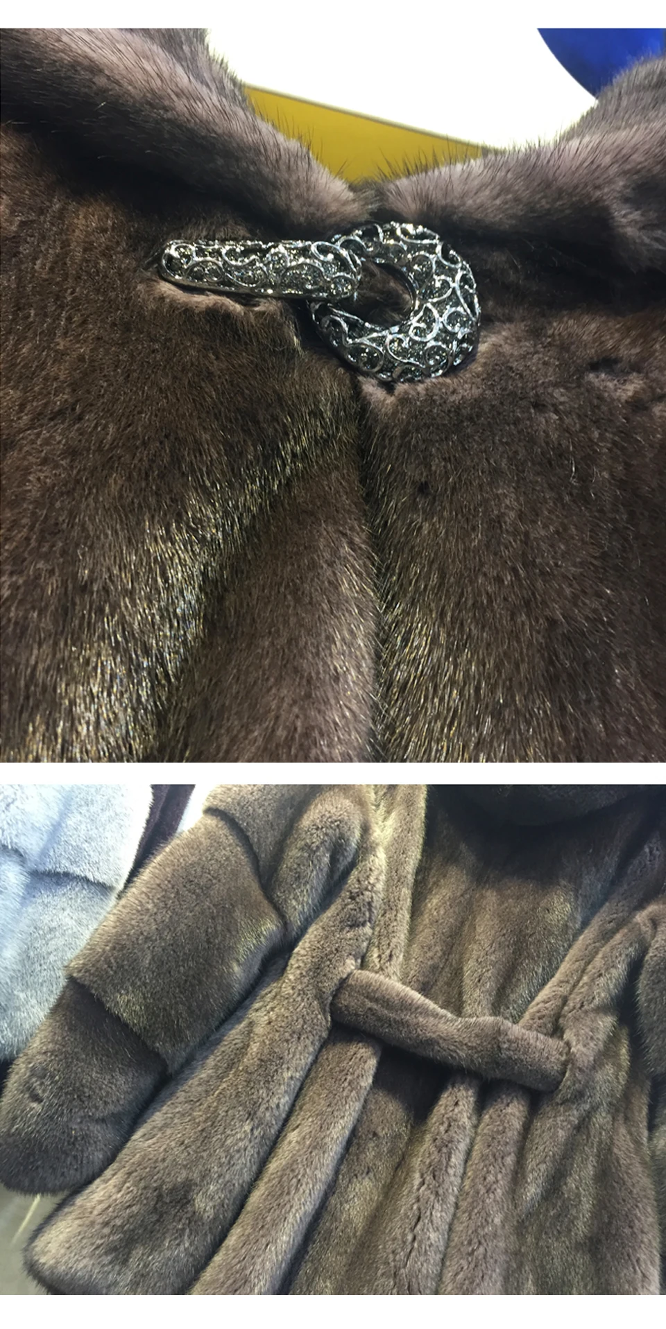 Шило GO шуба женская зимняя модная цельная норковая шуба с капюшоном меховой пояс длинный рукав трапециевидная ассиметричная юбка