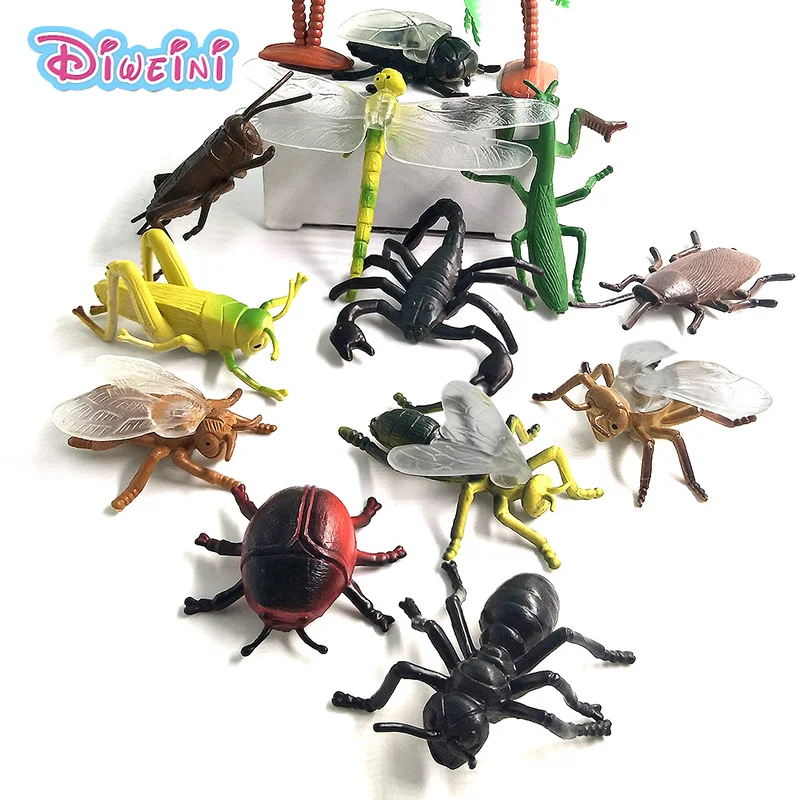 

Simulation Animals models figurine Dragonfly Ant Beetle Insect home decoration accessorie Children's Toys Gift educational toys