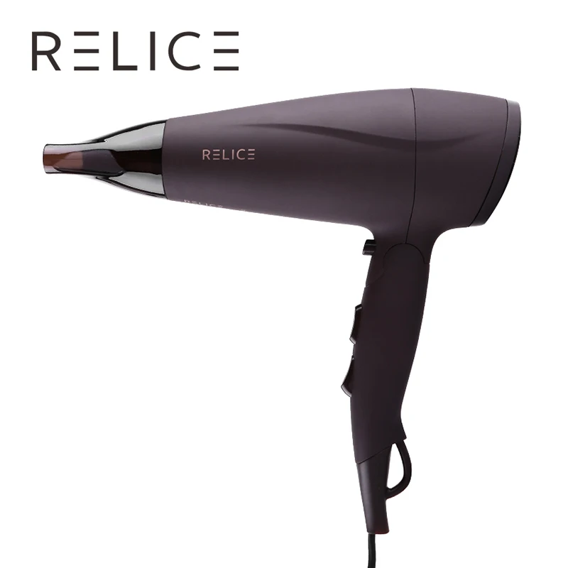 Продажа RELICE HD 302 Профессиональный фен для волос с подачей горячего и холодного воздуха, мощность 2200Вт, насадка и складная ручка, портативный фен для ...
