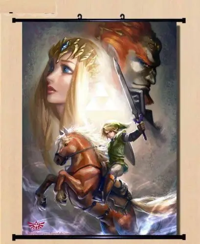 3487 Anime Zelda no Densetsu Breath of the Wild wall Scroll poster