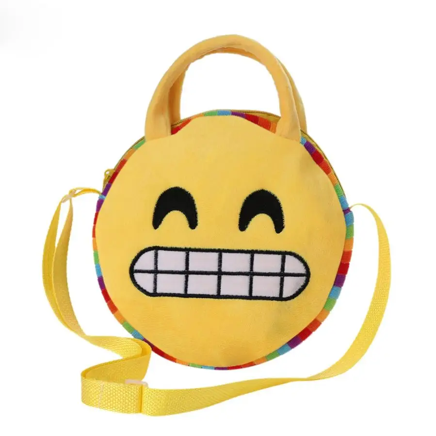 Cute Emoji Emoticon Student Shoulder School Child Bag Satchel Rucksack