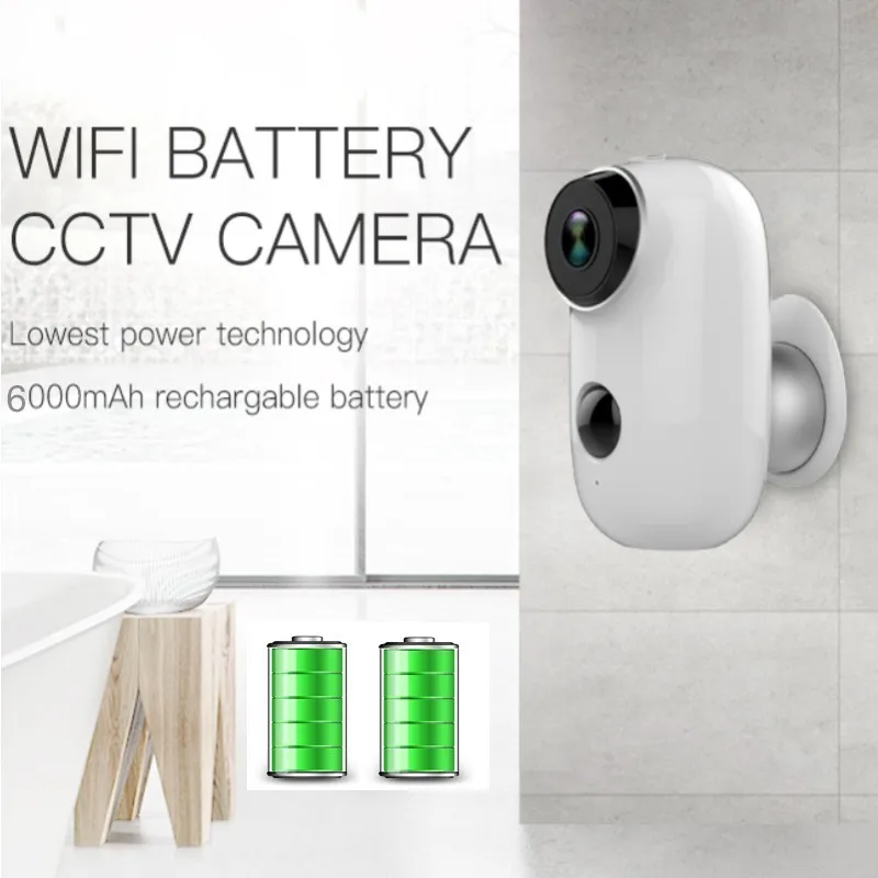 Беспроводная камера видеонаблюдения беспроводная с аккумулятором Wi Fi 1080P