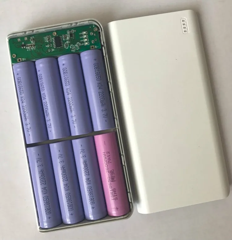 

Case PCB 8 section charging 18650 Batteries 20000mAh polymer mobile power nesting kit for Romoss DIY Power Bank