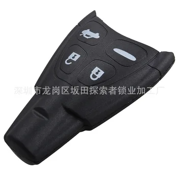 

by DHL/Fedex 100pcs Remote Key Shell Case For SAAB 9-3 9-5 93 95 2009 4 Buttons With Soft Rubber Button no logo