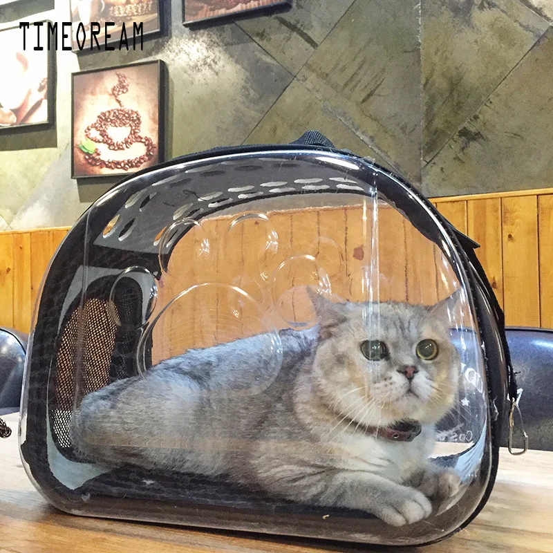 

2018 New Design Cat Bag Pet Cat Lady Handbag Fashion Transparent Bag Dog Bag Cat Bags Portable Space Capsule Cat Cage