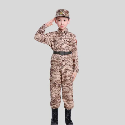 Военная Тактическая форма, армейская одежда, детская камуфляжная одежда, спецназ, солдат, тренировочная одежда, комплект со штанами