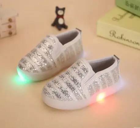Детские светящиеся кроссовки AI LIANG светодиодсветильник обувь для бега с USB