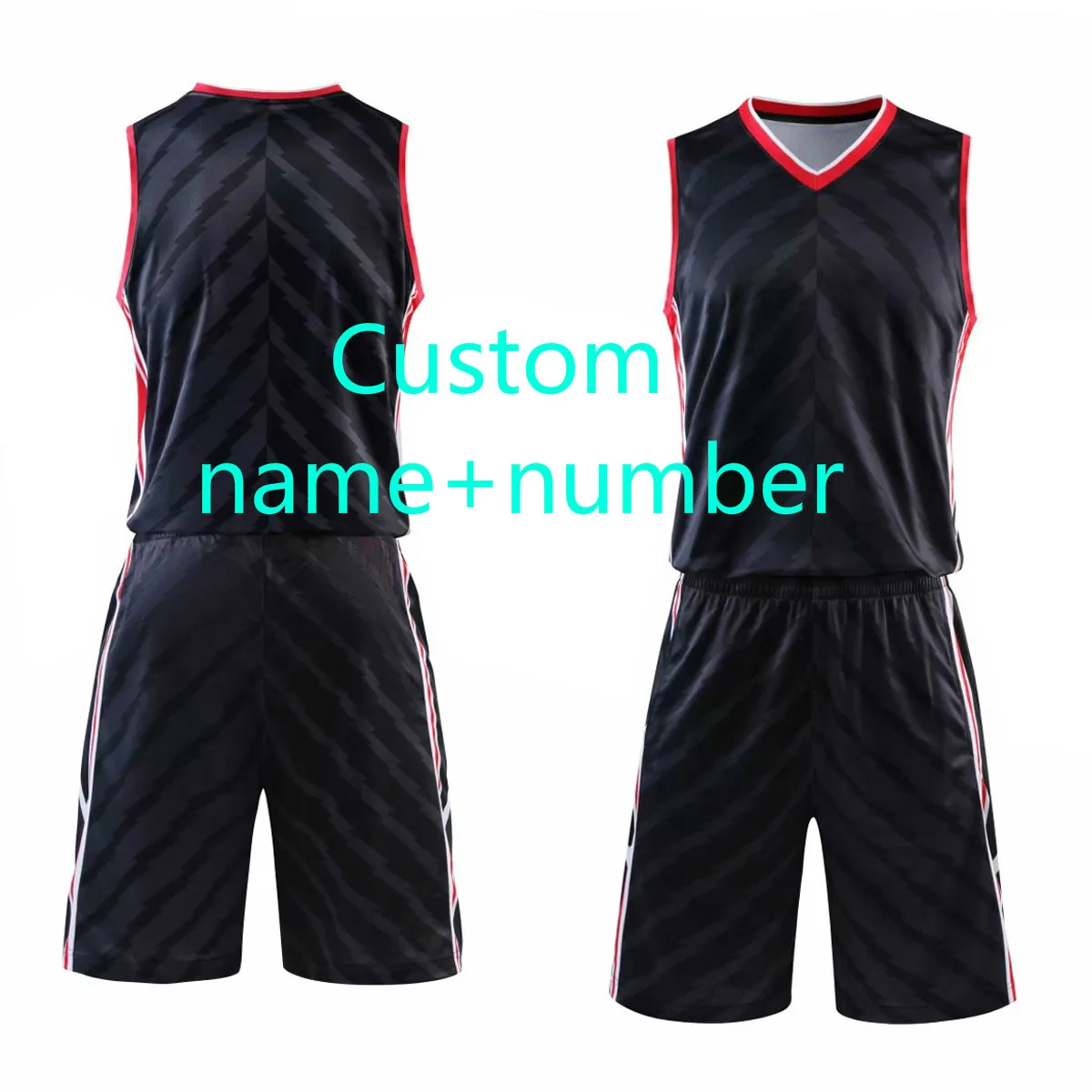Быстросохнущие мужские баскетбольные майки, Молодежная форма для баскетбола, на заказ, спортивная одежда, костюм, майки, шорты, плюс размер - Цвет: Custom name number