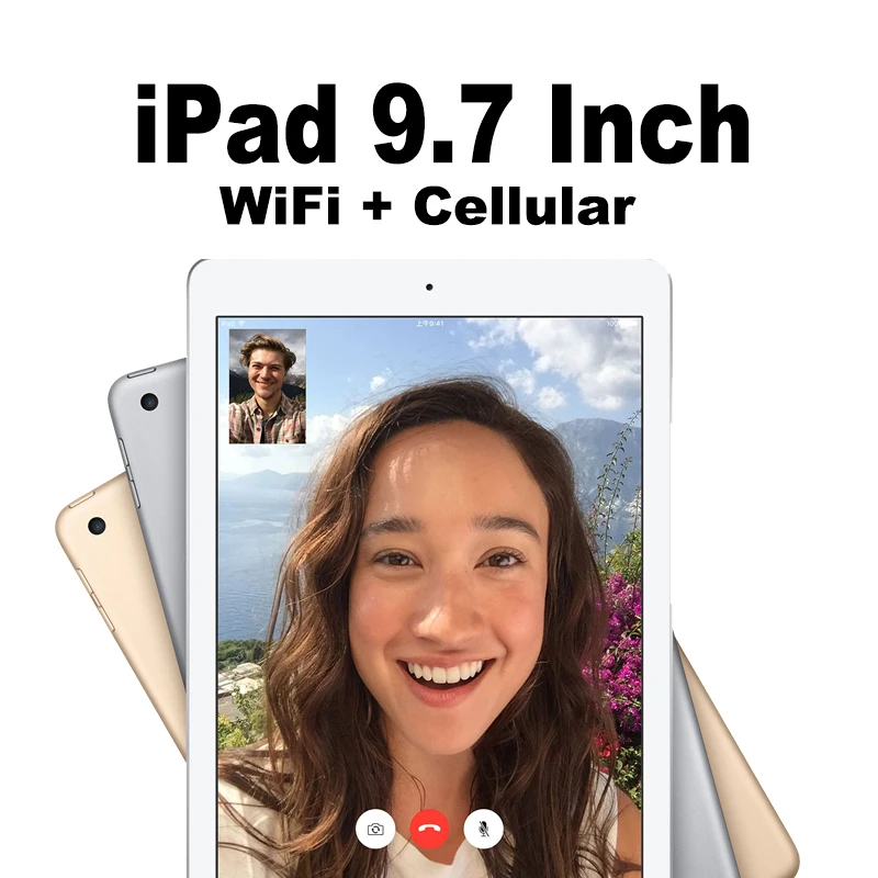 Apple iPad 9 7 дюймов (2017 модель tablet) с Wi-Fi + Сотовая связь | 32 г 128 retina дисплей 64bit A9 чип 10