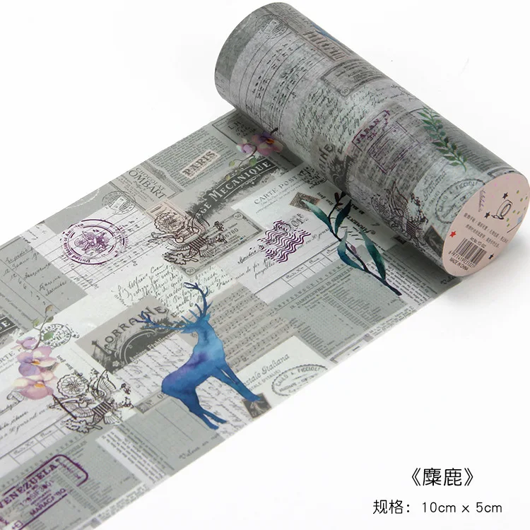 100 мм* 5 м винтажный английский почтовый плакат маскирующая васи лента креативная Сделай Сам журнал декоративная клейкая лента, Канцелярия - Цвет: 7