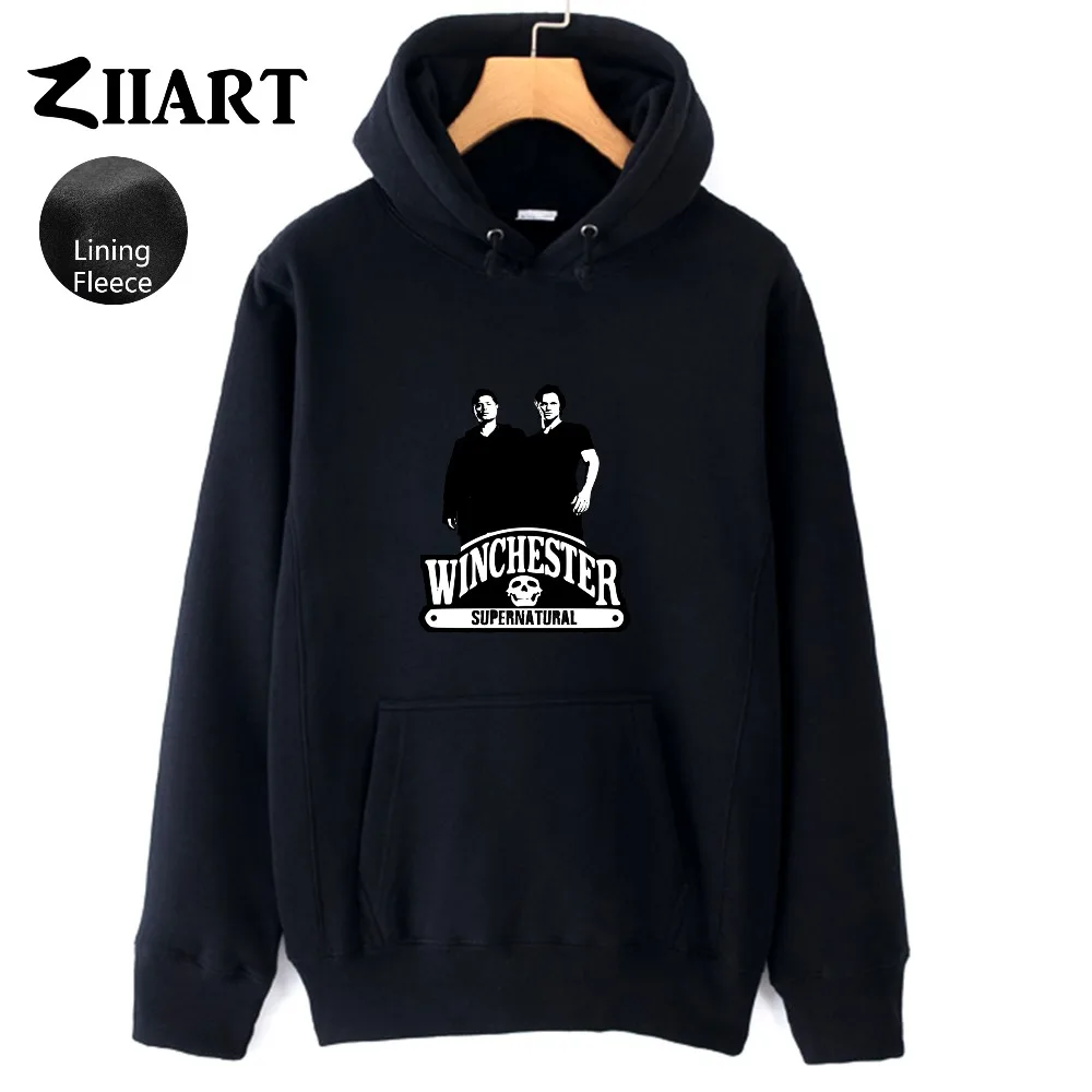 

Sam Dean Winchester Skull Head Winchester Bros. Supernatural Couple Clothes Autumn Winter Fleece Man Boys Hoodies ZIIART