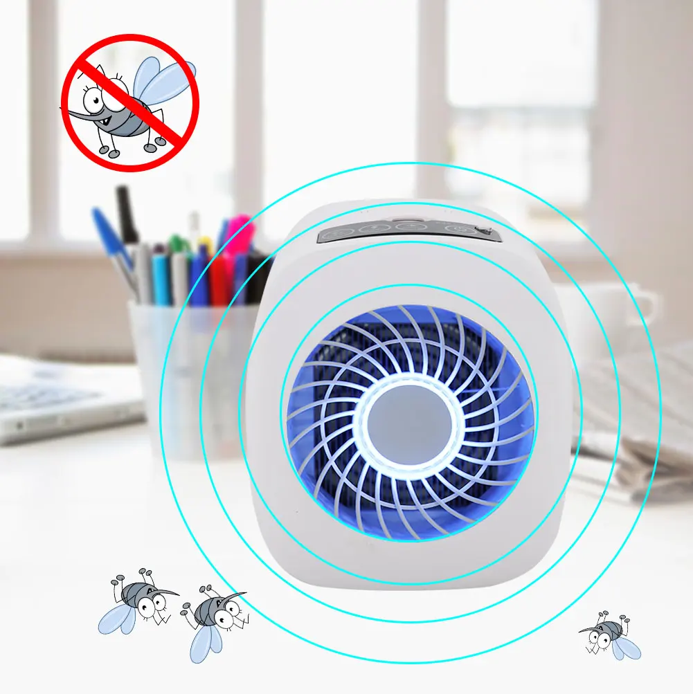 

Electric Mosquito Killer Photocatalysis Mute Home Lamp No Pollution Insect Pest Trap Control with Cleaning Brush 220V