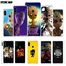 IYICAO мультяшный детский Грут Марвел Мягкий силиконовый чехол для телефона для Xiaomi Redmi 4A 5A 6A Note 7 6 5 Pro Plus Redmi 4X 5A Prime Cover