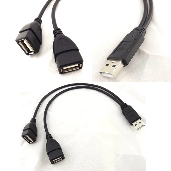 Высокое качество 2016 новинка USB 2 0 мужчина к двойной женский Джек Y Splitter