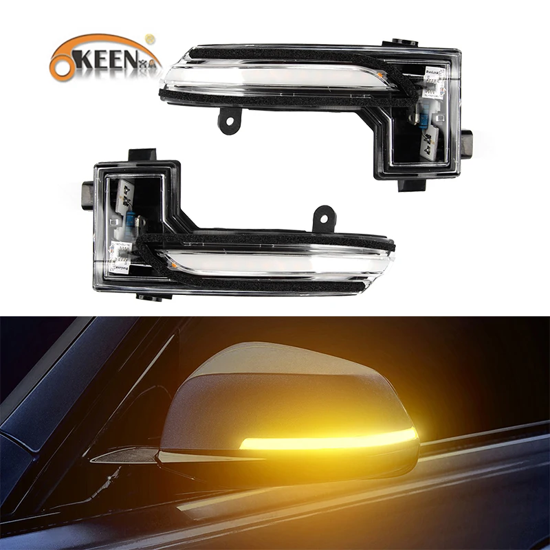 OKEEN 12V автомобильный светодиодный задний указатель поворота бокового зеркала