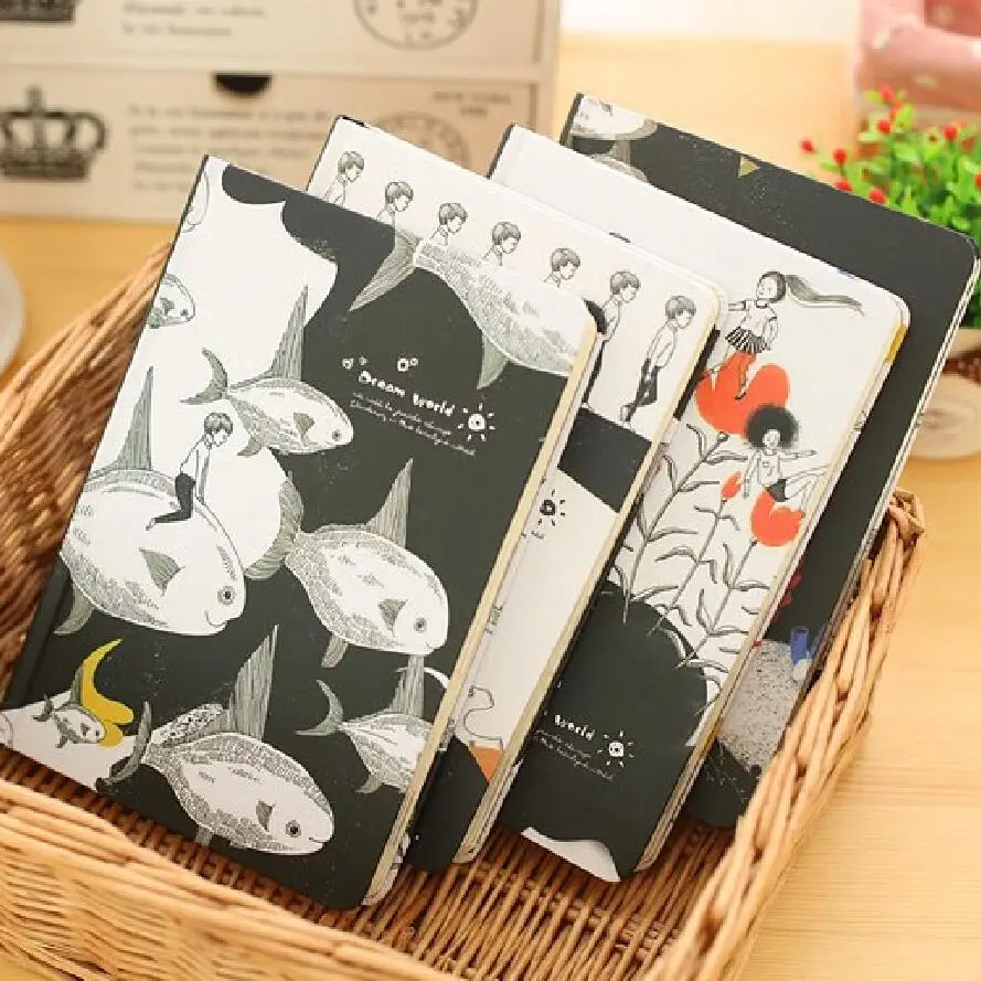 

32K Dream World notebook hardcover notebooks and journals colorful inside page personal diary planner agenda 2018 libretas kawai