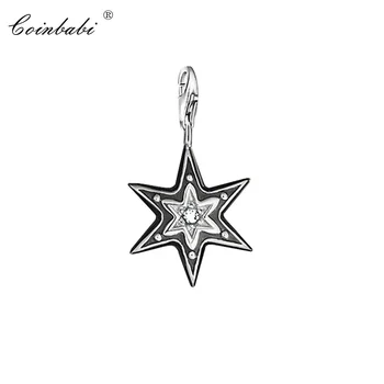 

Charm Pendant North Star,2018 Fashion Jewelry Trendy Real Authentic 925 Sterling Silver Gift For Women Men Fit Bracelet