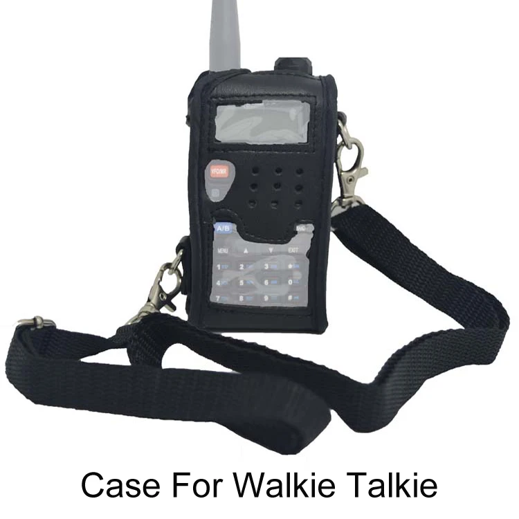 

New Walkie Talkie Leather Soft Case Cover For BAOFENG UV 5R Portable Ham Radio UV-5R UV-5RA Plus UV-5RE Plus UV-5RB RONSON UV-8R