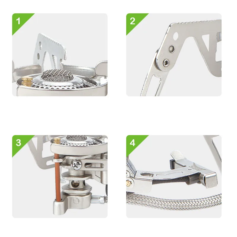 BRS-6 портативная походная горелка, Складная газовая плита, газовая плита, альпийская горная плита, туристическое снаряжение