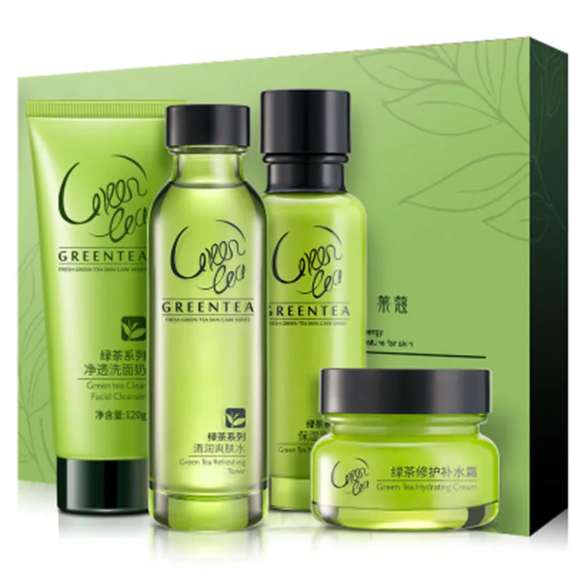 Buy Laikou 4pcs/set Green Tea Essence Skin Care Set